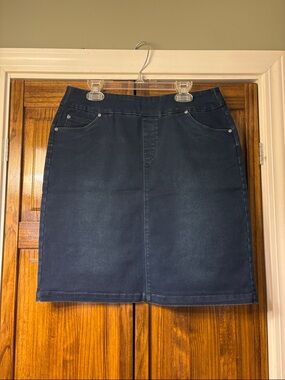 Lulu B Navy Denim Pencil Skirt
